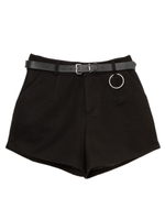 ベルト付きショートパンツ/ブラック