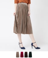 ベロアプリーツスカート〔第1弾！予約販売〕