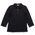 ポロシャツ（7分袖） XS バーバリーロンドン 54017 BURBERRY LONDON ネイビー系 レディース