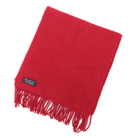 マフラー バーバリーズ 44655 レッド系 カシミア100% 綺麗なカラー