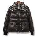 ヨークキルティングリバーシブルダウンジャケット  バーバリーブルーレーベル 72460 BURBERRY BLUE LABEL ブラック レディース