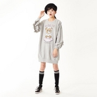 【50%OFF】ラビ子プリント裏毛ビッグワンピース