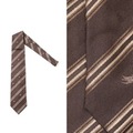 ロゴスとライプシルクネクタイ  バーバリーロンドン 65945 BURBERRY LONDON ブラウン メンズ