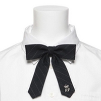 ロゴ刺しゅう入り総柄リボンタイ