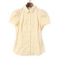 胸ポケット刺繍半袖シャツ 36 バーバリーブルーレーベル 58083 BURBERRY BLUE LABEL イエロー系 レディース