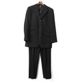 三つ揃いスーツ 36R バーバリーブラックレーベル 52288 BURBERRY BLACK LABEL ブラック系 メンズ