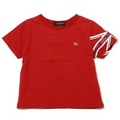 袖ユニオンジャックロゴ刺繍半袖Tシャツ 100A バーバリーロンドン 71000 BURBERRY LONDON レッド ボーイズ