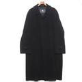 比翼ワイドシルエットウールロングコート  バーバリーロンドン 66012 BURBERRY LONDON ブラック メンズ