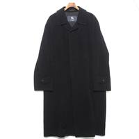比翼ワイドシルエットウールロングコート  バーバリーロンドン 66012 BURBERRY LONDON ブラック メンズ