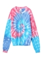 TIE DYE ZIP-UP KNIT CARDIGAN/ブルー