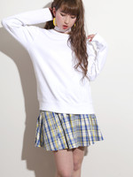 WEGO/リブラインプリーツスカート