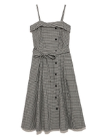 レトロコットンワンピース/BLK