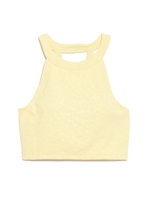 【emmi yoga】レオパードカップインエンボストップス/GRY