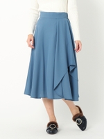 イレギュラーヘムミモレスカート/青系