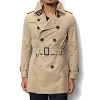 バーバリーブラックレーベル トレンチコート 39191 ベージュ系 メンズ キルトインナー付秋冬用ミドルトレンチ