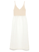 【emmi atelier】シアードッキングロングタンクトップ/BLK