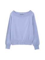 ◆オフショルダーニット/ブルー(110)