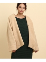 ボアガウンカーディガン/ベージュ(052)