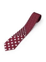 グラデドットシルクネクタイ/ワインレッド(863)