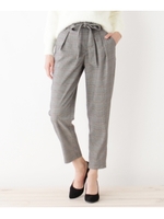 ベルテッドキャロットパンツ/ブラック(219)