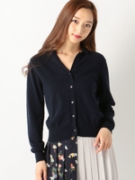 開襟シャツニットカーディガン/ライトグレー