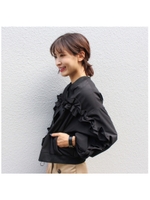 フリルMA-1 ジャケット/ピンク