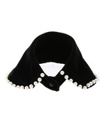 WEGO/パール付ベロア付け襟