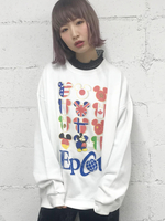 【USED】 ミッキー キャラクタースウェット