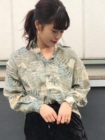 【USED】USED  柄シャツ