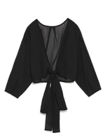 【emmi yoga】ショート丈ボレロシャツ/YEL