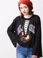 WEGO/レースアップカレッジロングTシャツ