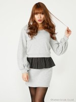 SペプラムコンビスウェットOP/T.GRY