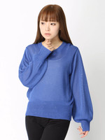 WEGO/バルーンスリーブVネックニット