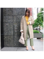 フェイクムートンコート/ベージュ