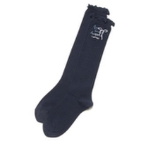 フリルラメリボンハイソックス