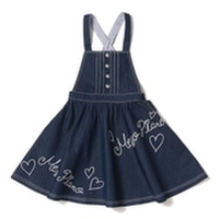 【30%OFF】ロゴステッチデニムジャンパースカート