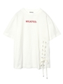 LACE-UP HEM TOP/ホワイト