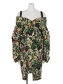 LEAF JACQUARD 3Wayコートドレス/GREEN
