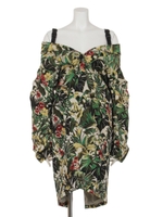 LEAF JACQUARD 3Wayコートドレス/GREEN