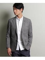 【洗濯機OK】クールドッツプリントジャケット/ブルー系(194)