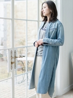 ７ｏｚ×６ｏｚＤＥＮＩＭウエスタンシャツワンピース/ブリーチ