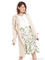 ジョーゼット袖リボンＣＴ/ベージュ