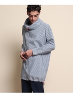 スリットボタンプルオーバーシャツ/ブラック(119)