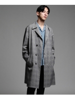 チェックバルマカンコート/ブラック(219)