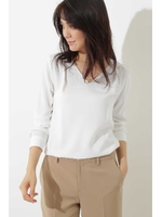 マットサテンブラウス/ホワイト(030)