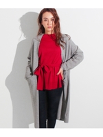 リップルニットカーディガン/グレー(006)