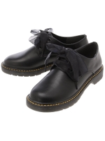 厚底マニッシュシューズ/ブラック