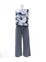 【Sandie anap】迷彩ガウチョオールインワン/グレー(006)