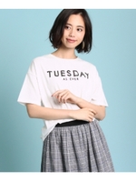 曜日ロゴTシャツ/ホワイト系(002)