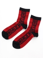 WWL!シースルーラインソックス/レッド